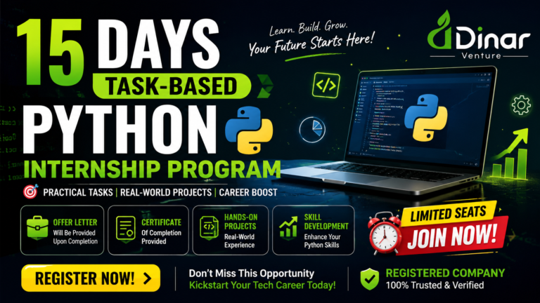 15 Days Task-Based Python Internship Program